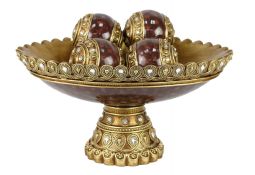Kashmir Collection Bowl With Four Orbs Set
