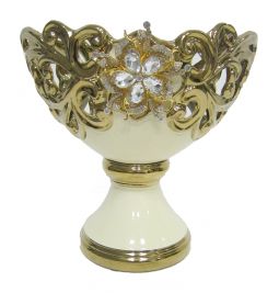 Gold Bling Footed Bowl