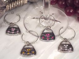 Dazzling Divas collection Handbag wine charms