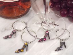 Dazzling Divas collection shoe wine charms