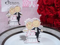 Piece Of Cake Bride And Groom Place Card Holder