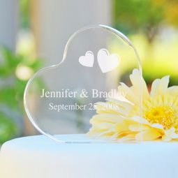 Personalized Heart Cake Topper