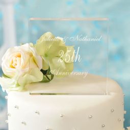 Wedding Anniversary Acrylic Cake Topper