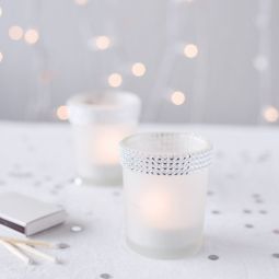 Rhinestone Votive Candle Holder