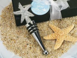 Chrome Starfish design wine stopper.