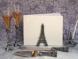 Stunning Silver Paris collection 7 pc accessory set