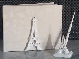 Elegant white Paris collection 3 pc accessory set