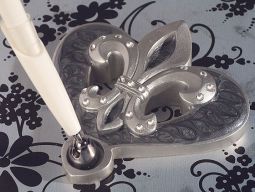 Platinum Fleur De Lis collection Pen set.