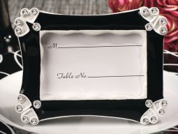 Contemporary black and white epoxy photo frame