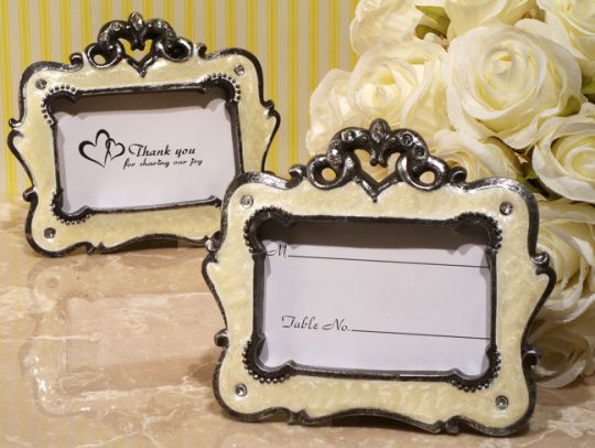 Victorian style ivory epoxy photo frame
