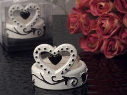 Stylish Damask candle holder