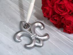 Silver Fleur De Lis Pen Set