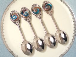 Murano art deco 4 piece demi set