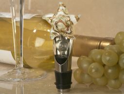 Murano art deco wine pourer- stopper Starfish design