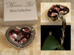 Murano art deco collection hand bag holder