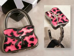 Stylish Handbag holder pink and black pattern