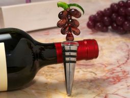 Murano art deco collection grapes design wine stopper