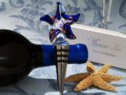 Murano art deco collection starfish wine stopper