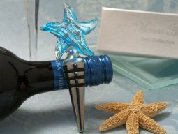 Murano art deco collection starfish wine stopper