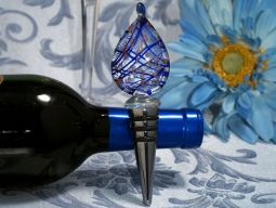 Murano art deco collection tear drop design wine stopper