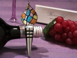 Murano art deco collection tear drop design wine stopper