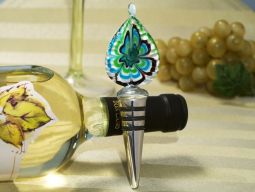 Murano art deco collection tear drop design wine stopper