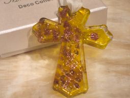 Murano art deco collection glass cross