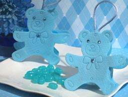 Cute blue Teddy Bear bag / holder