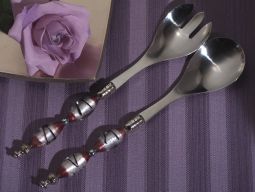 Murano Art Deco Collection Salad Server Set