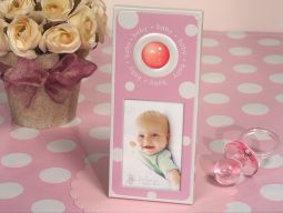 Pink and White dot photo frame