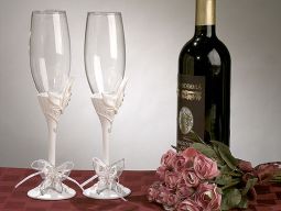 Butterfly Theme Toasting Glass Set
