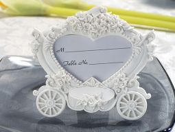 Enchanting wedding coach photo frame