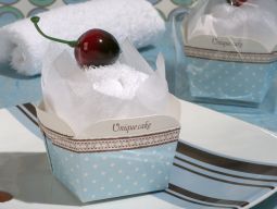 "Sweet Treats Collection" Cupcake towel favor.