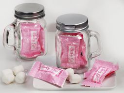 Mint Candy Favors with Mason Jar Baby Girl Design