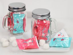 Mint Candy Favors with Mason Jar Quince Anos Design