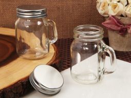 Vintage Mason jar favor clear 5 oz