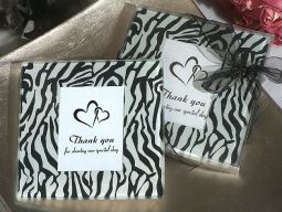 Zebra print photo coaster