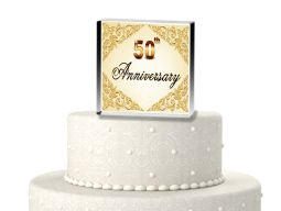 50th Anniversary cake topper