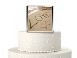 Love on the beach cake topper