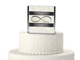 Infinite love cake topper