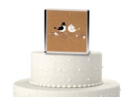 Lovebirds cake topper