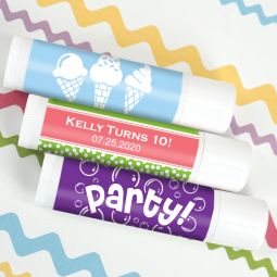 Kids Birthday Lip Balm (White Tube)