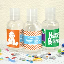 Kids Birthday Hand Sanitizer Favors