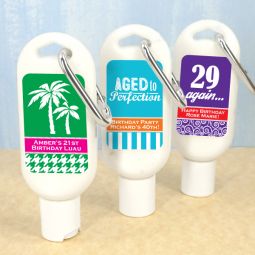 Adult Birthday Sunscreen with Carabiner (SPF 30)