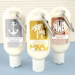 Metallic Foil Sunscreen with Carabiner (SPF 30)