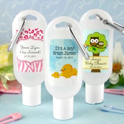 Baby Hand Sanitizer Favors with Carabiner