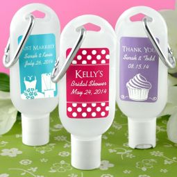 Personalized Hand Sanitizer with Carabiner - Silhouette Collection