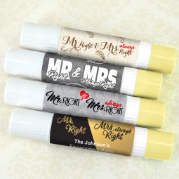 Mr. Right & Mrs. Always Right Double Sided Lip Balm