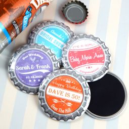 Vintage Bottle Cap Magnets (2.25")