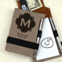 Monogram Notebook with Pen